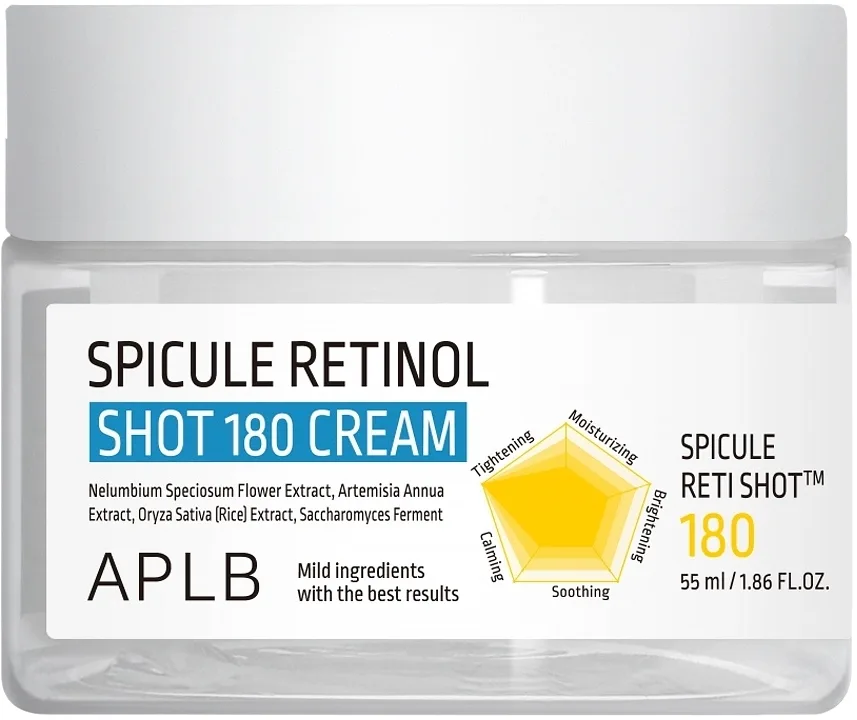 Крем для лица APLB Spicule Retinol Shot 180 с ретинолом 55 мл
