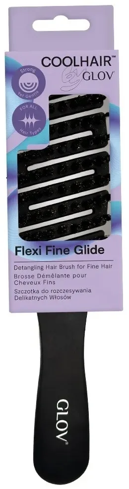 Щётка для волос Glov Flexi Fine Glide Detangling Hair Brush распутывающая, для тонких волос, 1 шт