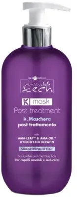 Маска для волос после кератинового выпрямления Hair Company Inimitable Tech, гидролизованный кератин, масло асаи, протеины коллагена