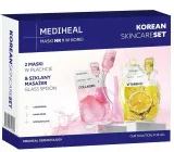 Набор Mediheal Korean Skincare тканевые маски 2 шт по 24 мл и стеклянный массажер-ложка — фото 1