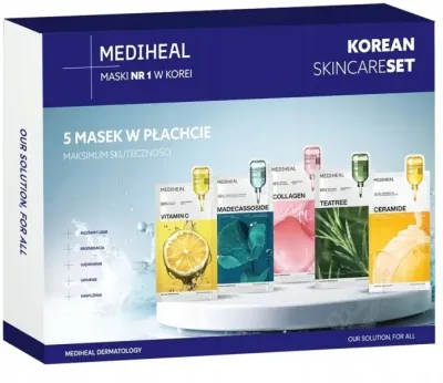 Набор тканевых масок для лица Mediheal Korean Skincare 5 шт по 24 мл