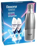 Набор Rexona Nonstop Protection Cotton Dry дезодорант-антиперспирант 2 шт по 150 мл и бутылка для воды — фото 1
