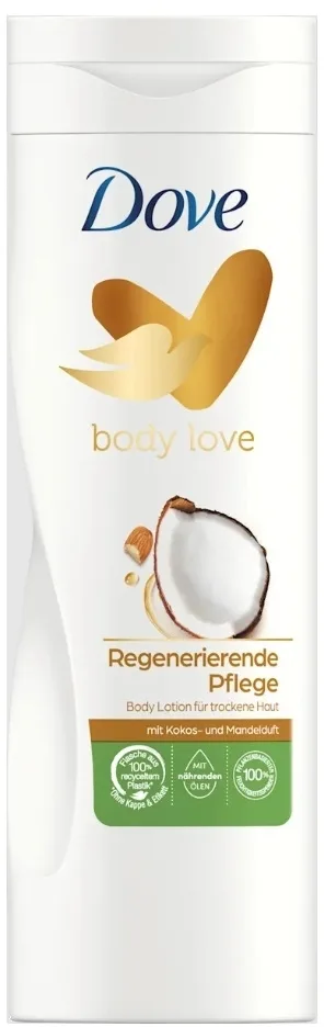 Dove Body Love Coconut And Almond Body Lotion питательный бальзам для тела с кокосом и миндалём, 400 мл