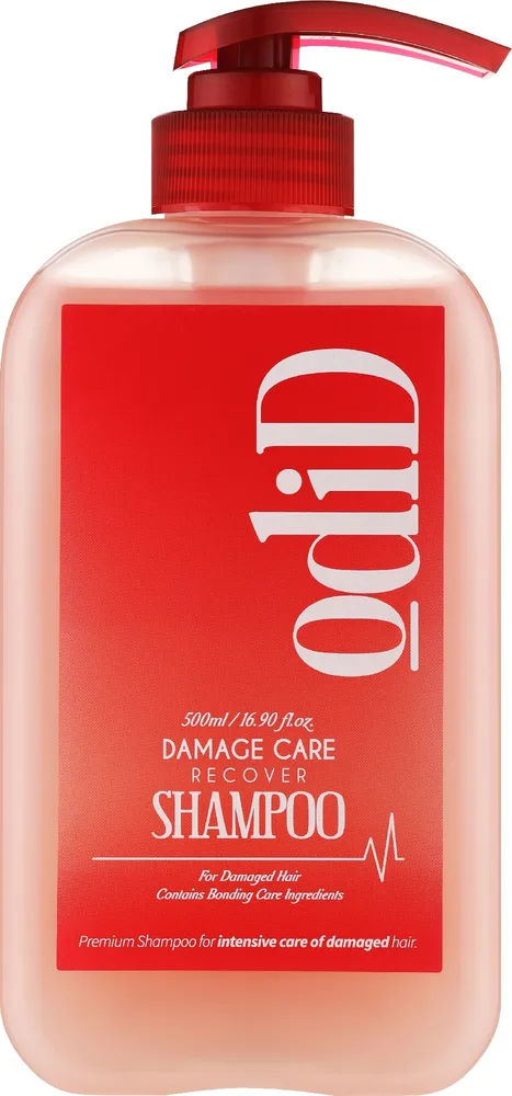 Шампунь Odid Damage Care Recover для повреждённых волос с коллагеном и пептидами, 500 мл