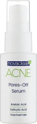 Сыворотка для лица Novaclear Acne Pores Off для проблемной кожи, с азелаиновой и салициловой кислотами, 30 мл