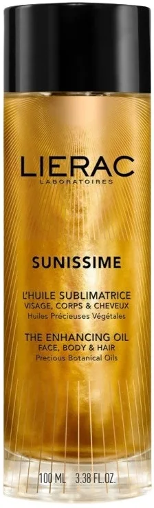 Сухое мерцающее масло для лица тела и волос Lierac Sunissime