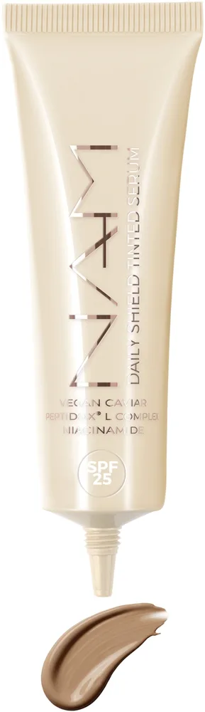 Тональная сыворотка для лица NAM Make Up Daily Shield Tinted Serum SPF 25 с защитой от солнца, выравнивающая тон, 25 г, оттенок 3