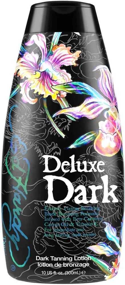Крем для солярия Ed Hardy Deluxe Dark с бета-каротином, морковным маслом и витамином C 300 мл