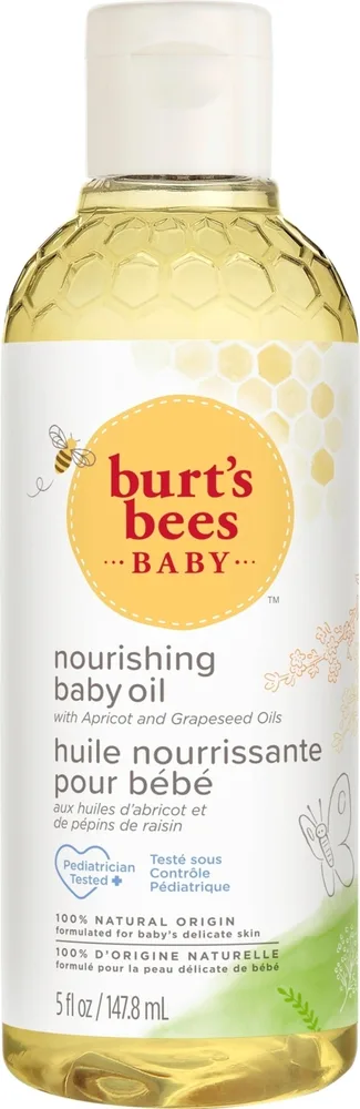 Масло для тела детское Burt's Bees Baby Nourishing Baby Oil с маслом абрикосовых косточек 147.8 мл