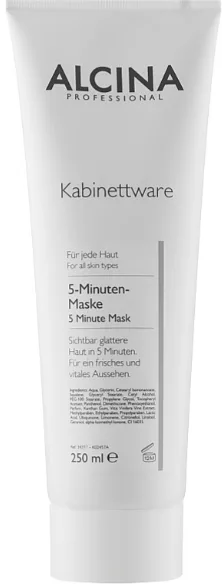 Экспресс-маска для лица Alcina 5 Minute Mask с молочной кислотой и скваланом на 5 минут, 250 мл