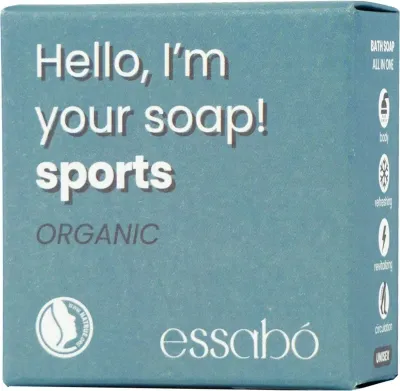Мыло Essabo Organic Sports органическое для тела, 120 г