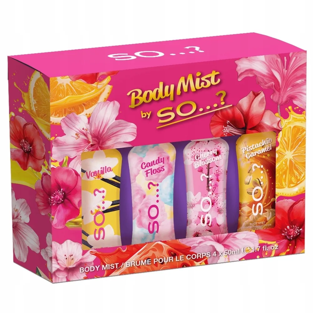 Набор спреев для тела So...? Body Mist Set 4 шт по 50 мл