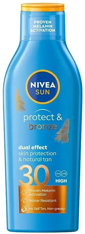 NIVEA Sun Protect & Bronze SPF30 Dual Effect солнцезащитный лосьон для загара двойного действия, 200 мл