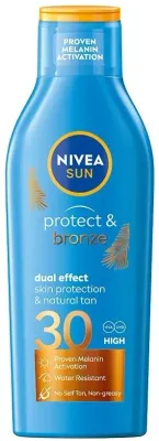 NIVEA Sun Protect & Bronze SPF30 Dual Effect солнцезащитный лосьон для загара двойного действия, 200 мл
