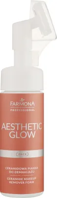 Пенка для умывания Farmona Professional Aesthetic Glow Ceramide Cleansing Foam для снятия макияжа, для всех типов кожи, 150 мл