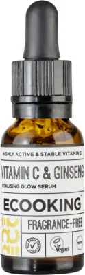 Сыворотка для лица Ecooking Vitamin C & Ginseng укрепляющая, с витамином C и женьшенем, 20 мл