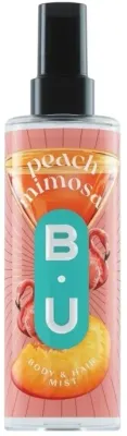 Дымка для тела и волос B.U. Peach Mimosa Body and Hair Mist с фруктово-цветочным ароматом, 200 мл