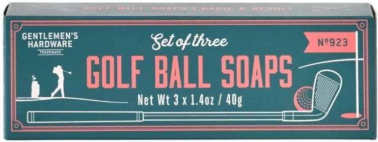 Мыло Gentlemen's Hardware Golf Ball с базиликом и нероли, набор, 3 x 40 г
