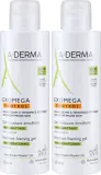 Набор для тела A-Derma Exomega смягчающий пенящийся гель для душа для сухой кожи с овсом 2x500 мл — фото 2