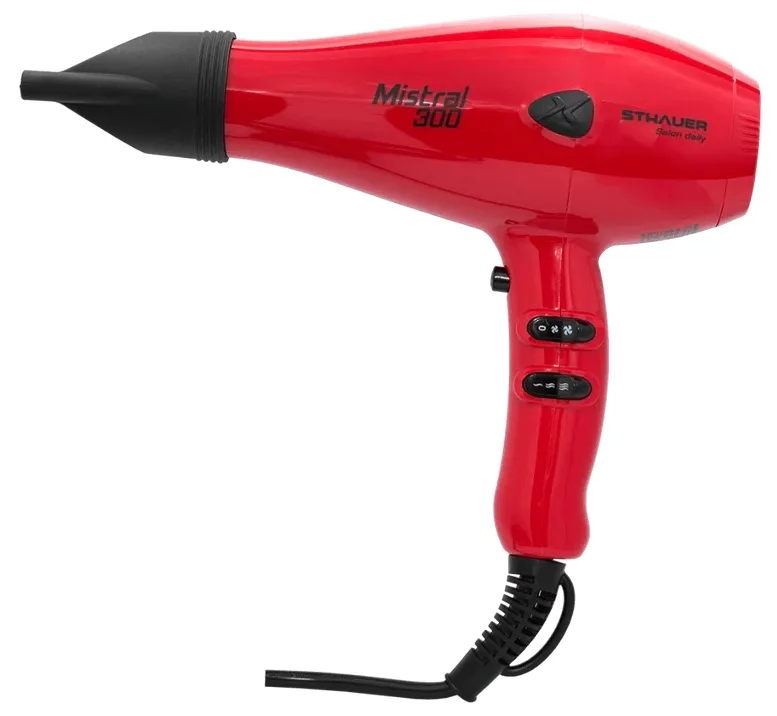 Фен Xanitalia Sthauer Mistral 300 красный 2000 Вт, 3 температуры, 2 скорости