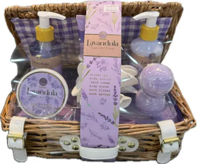 Набор для ухода за телом Aurora Lavender Collection Set с ароматом лаванды, 8 продуктов