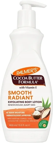Palmer's Cocoa Butter Formula Smooth Radiant Exfoliating Body Lotion отшелушивающий бальзам для тела, 400 мл