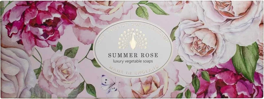 Мыло The English Soap Company Heritage Summer Rose с ароматом розы, набор, 3 x 100 г