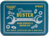 Мужской набор Gentlemen's Hardware Grease Busters щетка для ногтей мыло 60 г и бальзам для рук 30 мл в жестяной банке — фото 2