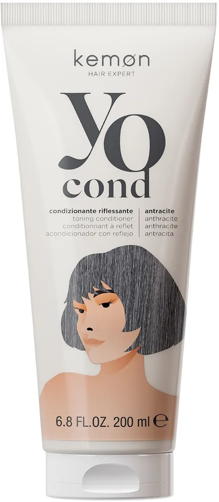 Тонирующий кондиционер для волос Kemon Yo Cond Toning Conditioner, 200 мл, оттенок Anthracite
