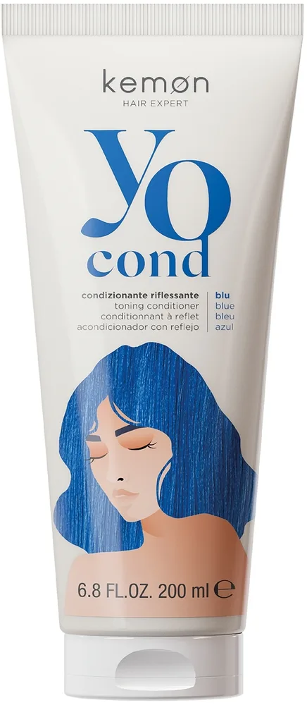 Тонирующий кондиционер для волос Kemon Yo Cond Toning Conditioner, 200 мл, оттенок Blue