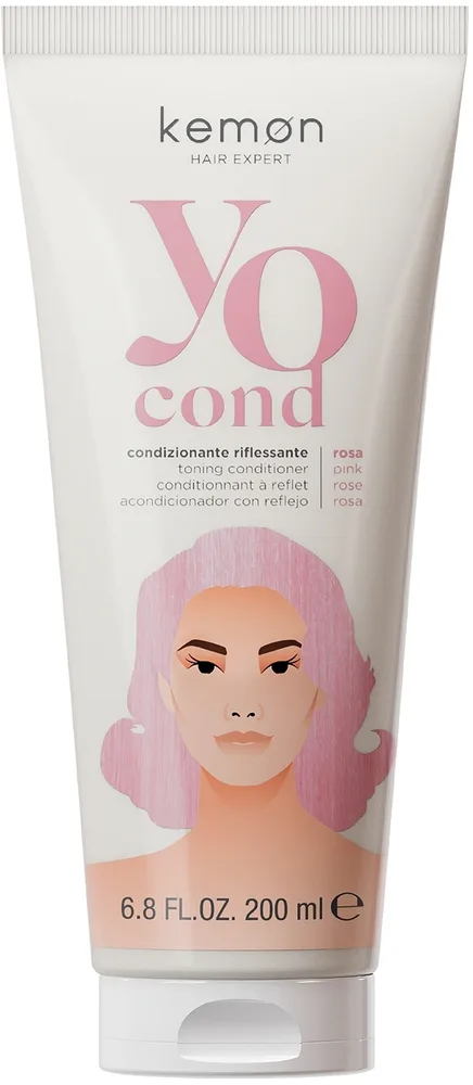 Тонирующий кондиционер для волос Kemon Yo Cond Toning Conditioner, 200 мл, оттенок Pink