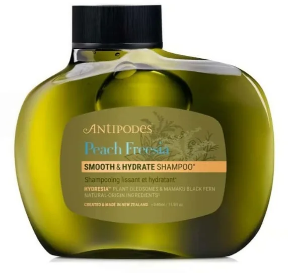 Шампунь Antipodes Peach Freesia разглаживающе-увлажняющий, с манукой и марулой, 340 мл