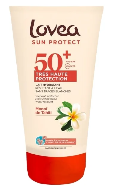 Lovea Sun Protect Very High Protection Moisturizing Lotion SPF 50+ бальзам для тела с маслом монои, 150 мл