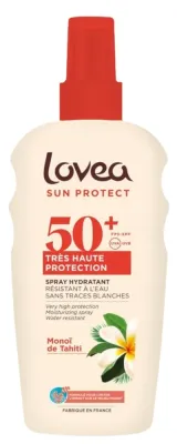 Спрей для тела Lovea Sun Protect SPF50+ солнцезащитный увлажняющий с маслом монои 150 мл