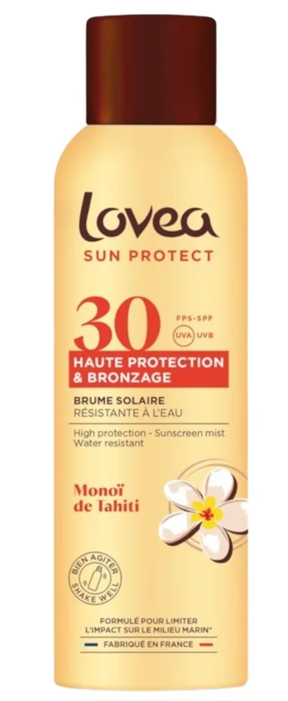 Спрей для тела Lovea Sun Protect Sunscreen Mist SPF30 с активатором загара и маслом монои 150 мл
