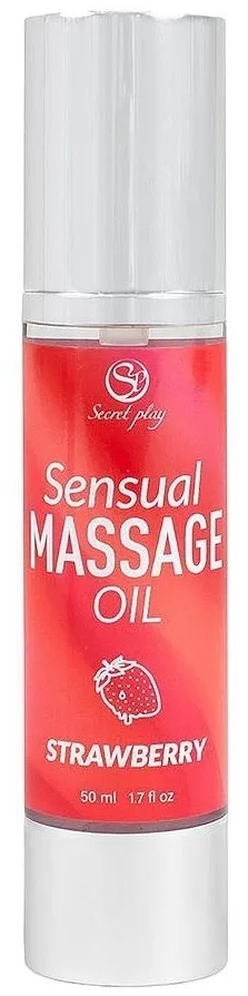 Масло для массажа тела Secret Play Sensual Massage Oil Клубника увлажняющее 50 мл