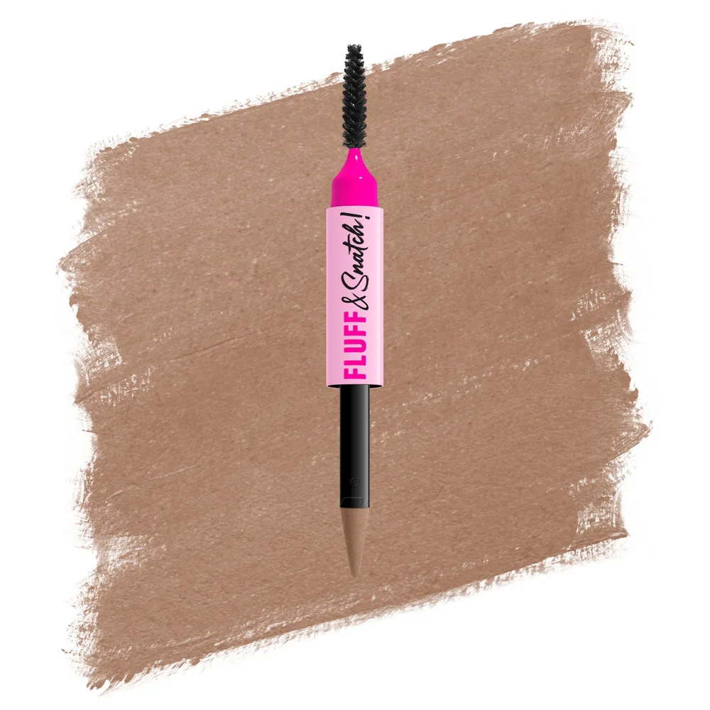 Карандаш для бровей NYX Professional Makeup Fluff Snatch пудровый, со встроенным спонжем, 1 г, оттенок 01 - Ash Blonde