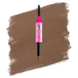 Карандаш для бровей NYX Professional Makeup Fluff Snatch пудровый, со встроенным спонжем, 1 г, оттенок 02 - Taupe — фото 1