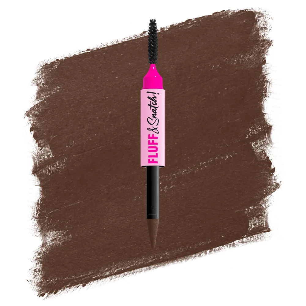 Карандаш для бровей NYX Professional Makeup Fluff Snatch пудровый, со встроенным спонжем, 1 г, оттенок 06 - Brunette