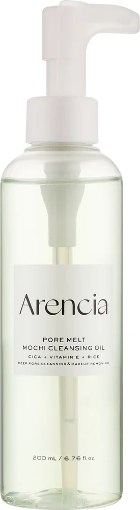 Масло для лица Arencia Pore Melt Mochi гидрофильное с рисовыми отрубями 200 мл