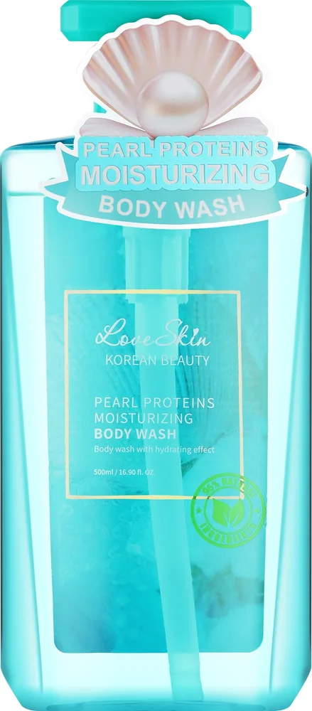 Увлажняющий гель для душа Love Skin Pearl Proteins с протеинами жемчуга, 500 мл
