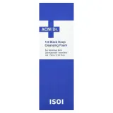 Пенка для умывания Isoi Acni Dr. 1st Black Deep Cleansing Foam очищающая, для лица, 75 мл — фото 2