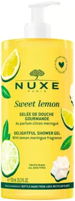 Гель для душа Nuxe Sweet Lemon с ароматом лимонного безе, 750 мл, уценка