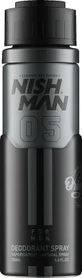 Дезодорант-спрей Nishman 05 For Men Deodorant Spray мужской, с элегантным ароматом, 200 мл