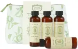 Дорожный набор для тела Panier des Sens Soothing Almond гель шампунь кондиционер и лосьон с миндалем уценка 4x70 мл — фото 1