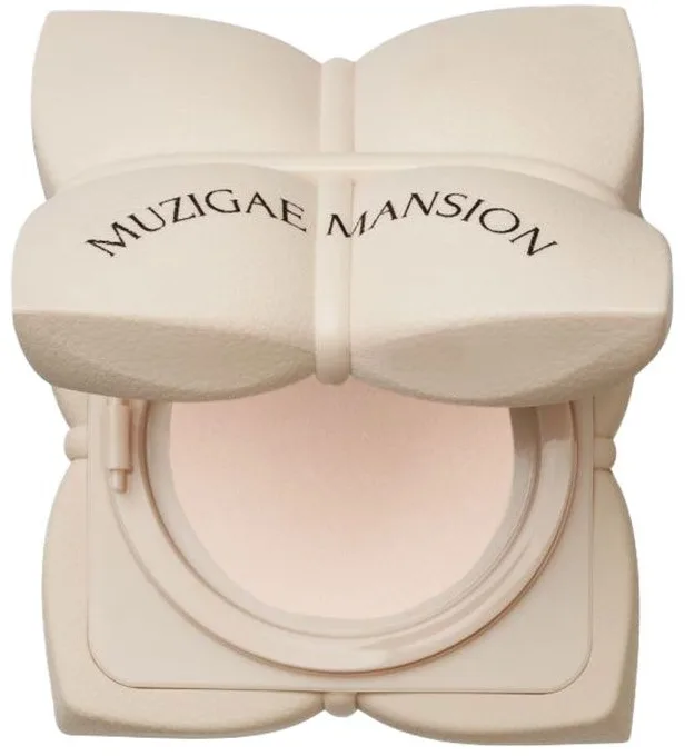 Кушон тональный Muzigae Mansion Sleek Water Cushion Pressed Foundation для лица, 15 г, оттенок 19