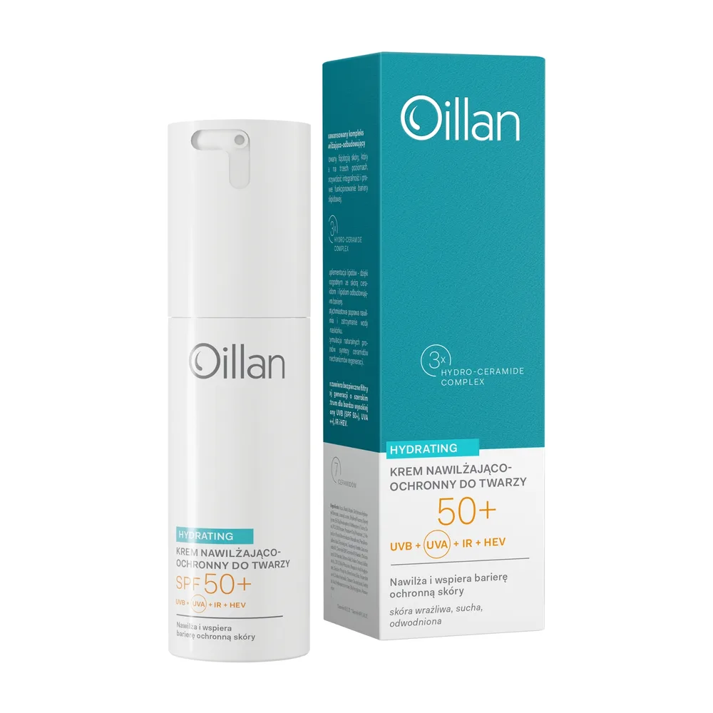 Крем для лица Oillan увлажняющий с церамидами SPF 50+ 50 мл