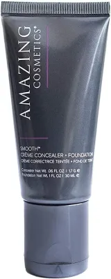 Кремовая тональная основа и корректор Amazing Cosmetics Smooth Creme Duo, 30 мл