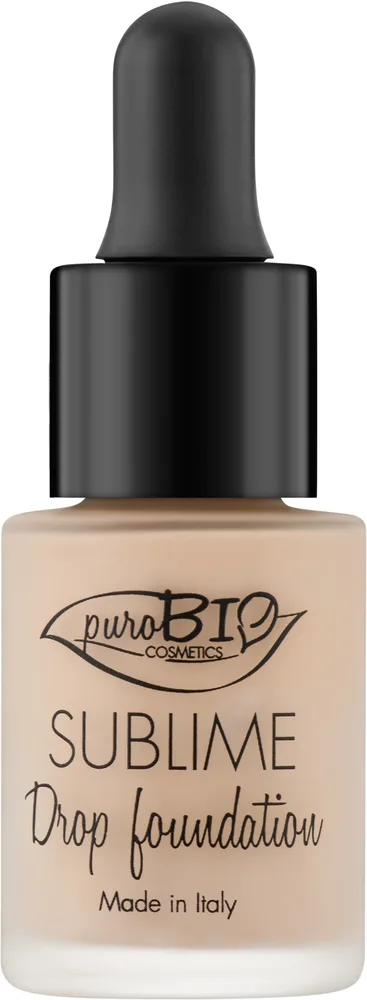 Ухаживающий тональный флюид PuroBio Cosmetics Sublime Drop SPF 10, 19 г