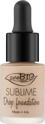 Ухаживающий тональный флюид PuroBio Cosmetics Sublime Drop SPF 10, 19 г